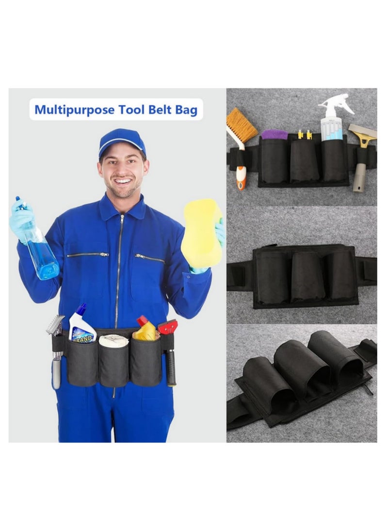 1pcs Waist Tools Bag Belt Multipurpose Tool Pouch for Cleaning Tool Storage with Bottle Holster Made of Waterproof Oxford Cloth Tool Apron for Housekeeping Janitorial Custodial Work - Image 5