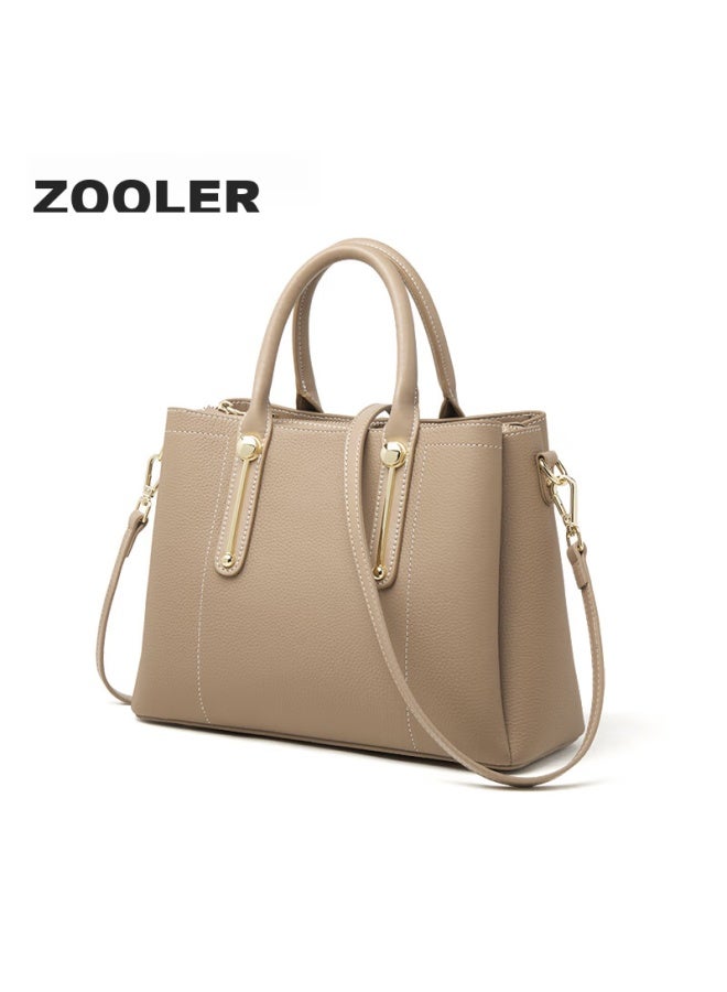 ZOOLER Zhu'er Handbag, Women's Leather Tote Bag, Mom Bag, Crossbody Bag, Ladies' Purse, Practical Women's Bag, Mother's Day Gift - Image 5