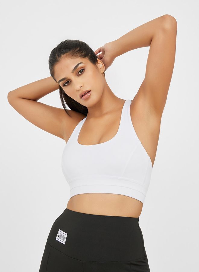 Styli Cut Out Back Detail Sports Bra  - Image 3