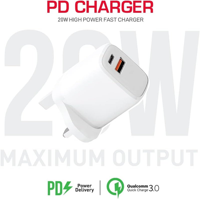 Trands 20W PD Travel Charger TR-AD331 - White - Image 2