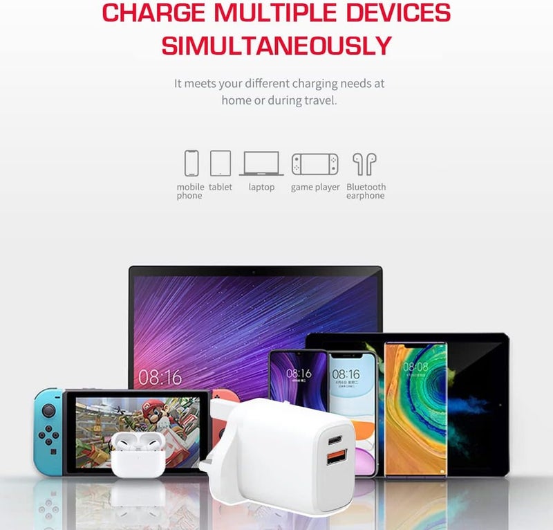 Trands 20W PD Travel Charger TR-AD331 - White - Image 4