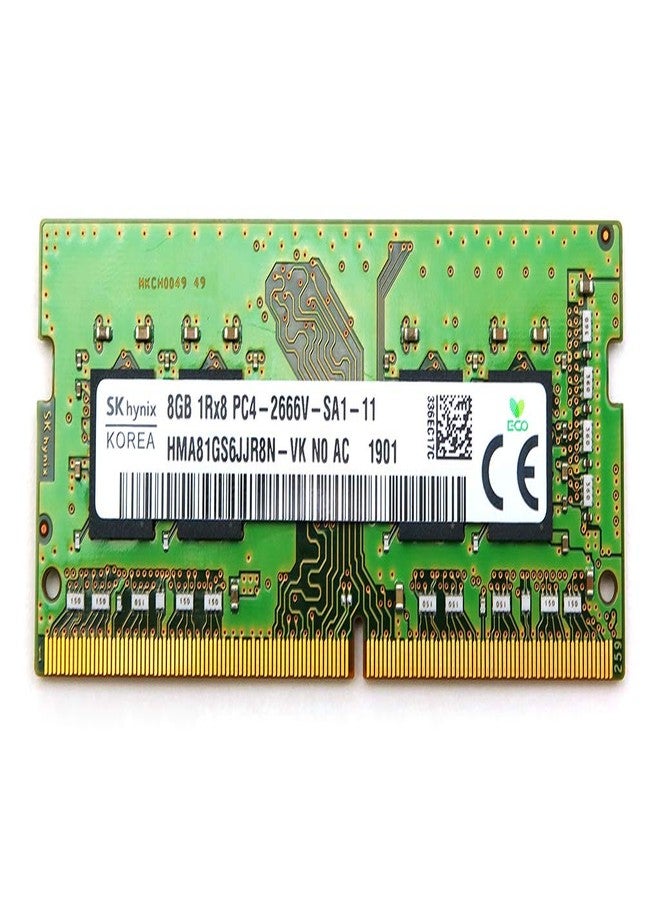 SK HYNIX 8GB 1RX8 DDR4 SO-DIMM PC4-21300 2666MHZ Memory Module HMA81GS6JJR8N-VK - Image 1