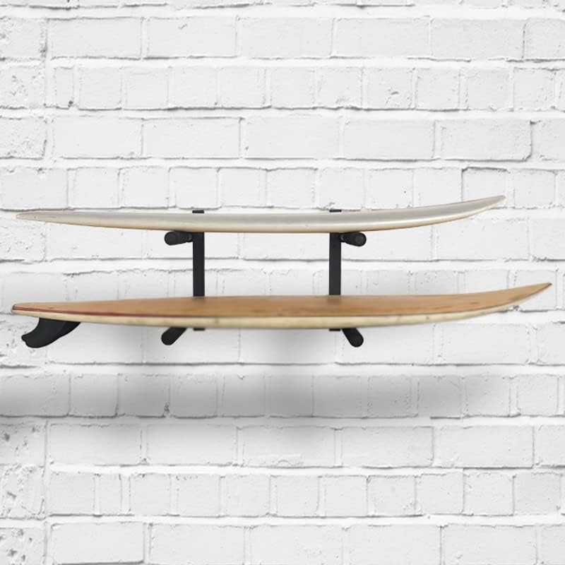 ASMSW Surfboard Storage Rack Hold 2 Surfboards, Sups, Paddle boards Metal Wall Mount Rack 2 Level Display Surf Rack Home and Garage Storage Mount - Image 3
