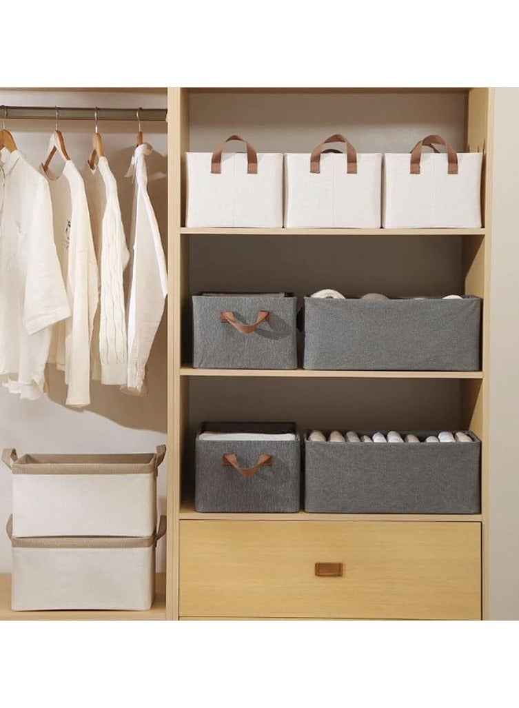 PALAK Foldable Steel Storage Cubes Organizer with Handles Frame Collapsible Clothes Organizer Storage Box for Wardrobe,Toys,Books,Saree, Shirts,and Blankets... - Image 5