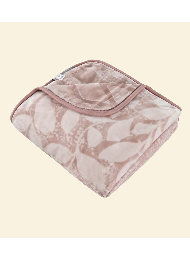 Morano Cloudy Blanket 220 x 240 cm Reversible 2 Ply Polyester Luxury, With Intricate Printed Front And Embossed Backside, Weighted Soft Warm Blanket For Home And Comfort - Image 3