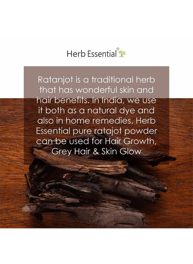Herb Essential - Herb Essential Ratanjot Powder, 200 g | for Hair Fall, Hair Growth, Skin Glow (100g Pack of 2) - Image 1