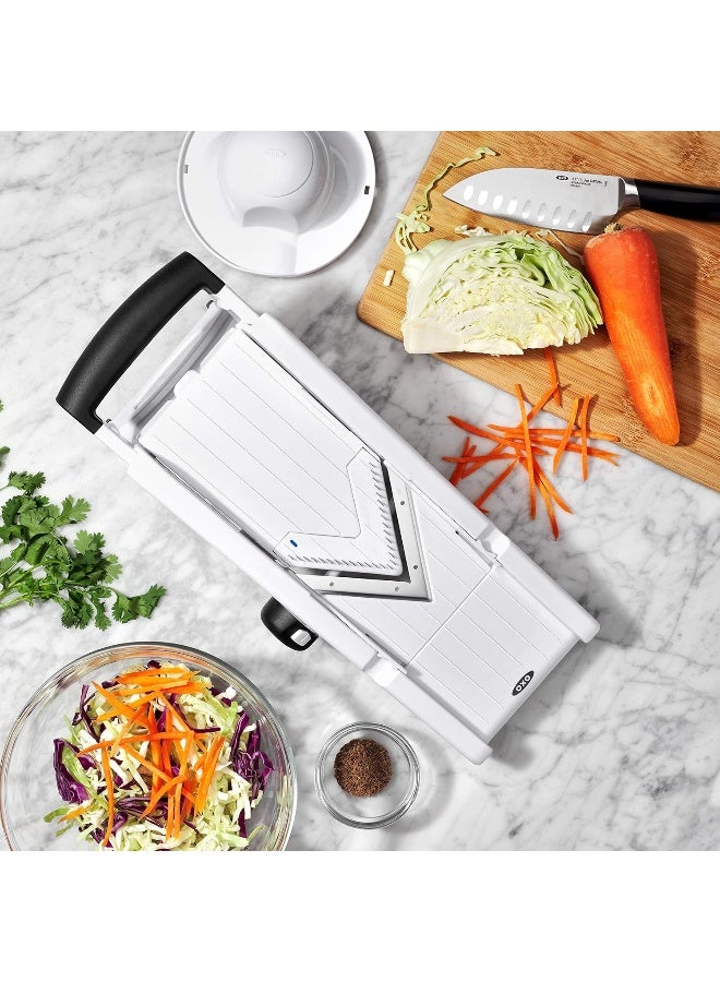 OXO مقطعة مانولين OXO جود غريبس بشفرة V، بيضاء - Image 2