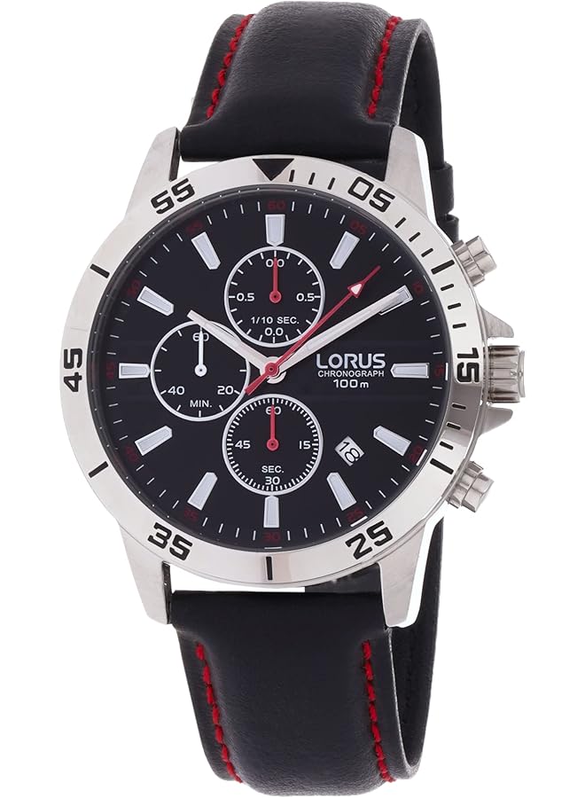 LORUS Sport Man Mens Analog Quartz Watch With Leather Bracelet Rm313Fx9 - Image 1