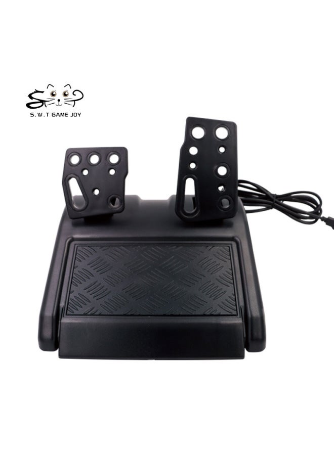 Four-in-one Manufacturers Spot XBOX360/PS3/P2/PC4 In 1 Steering Wheel USB Vibration Steering Wheel-Product Color:Black  - Image 4
