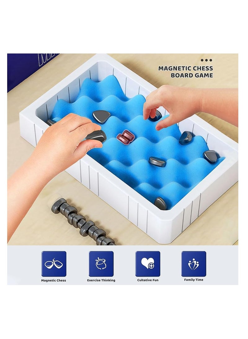 DMG TECH Magnetic Chess Game Set Magnet Game Magnetic Stones Game Magnet Board Game - Image 2