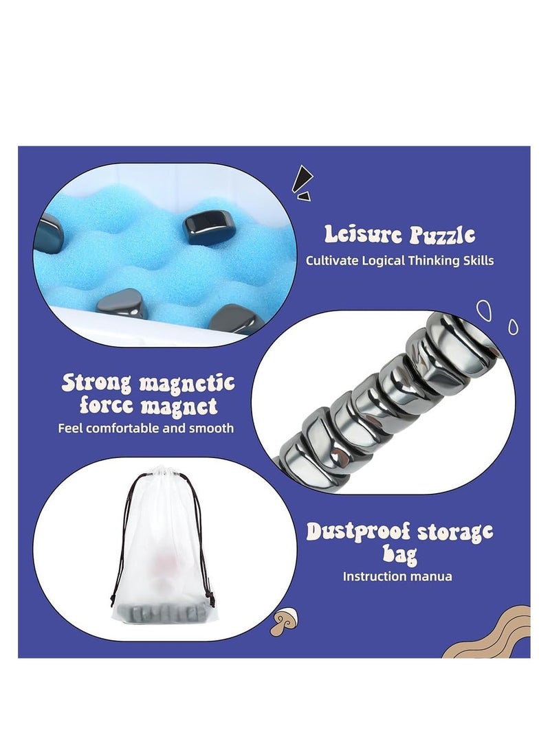 DMG TECH Magnetic Chess Game Set Magnet Game Magnetic Stones Game Magnet Board Game - Image 4