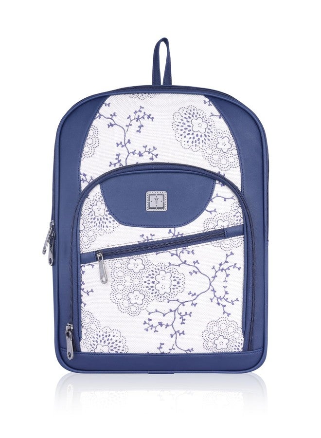 TEXAS Aura Premium Designer Jute Laptop Backpack | Fits 15.6-Inch Laptop, 14L Capacity | Unisex Office, Travel, School Bag (Floral Aura) - Image 1