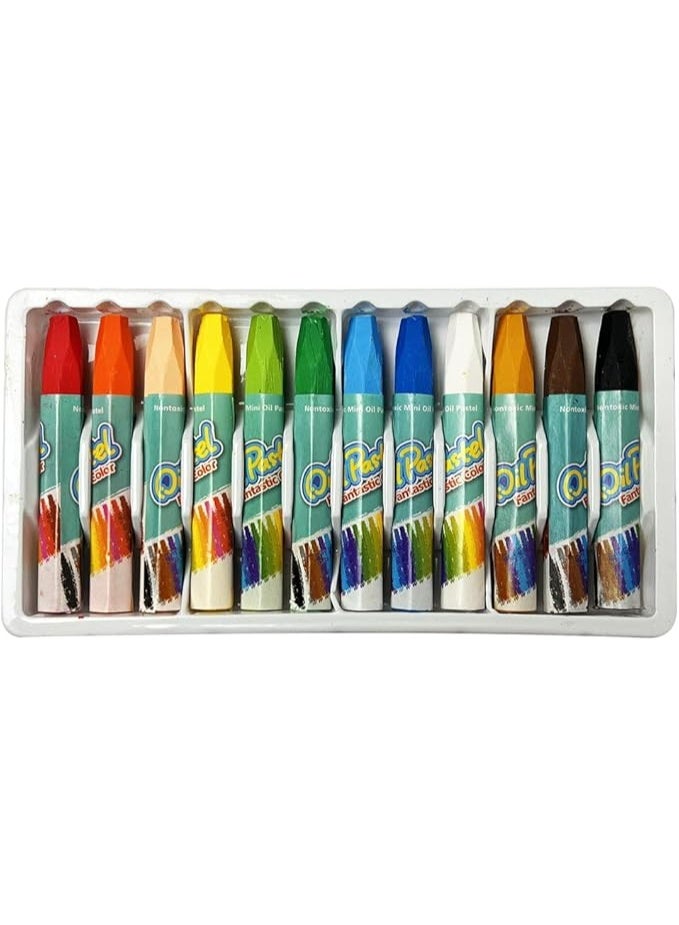 12Pcs Oil Pastel Colors - Image 1