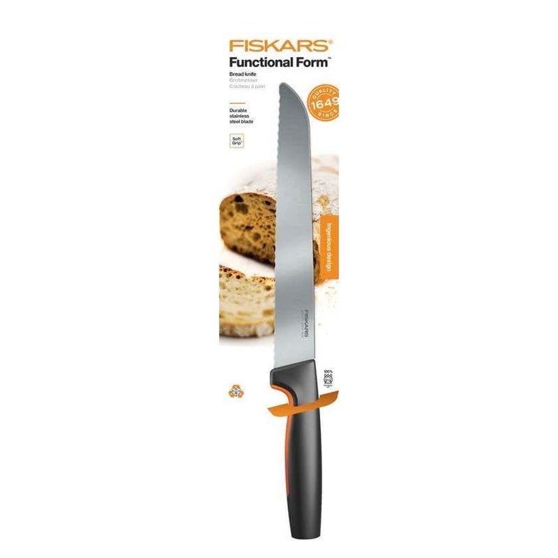 FISKARS FF Knife FF Bread Knife Japenese Stainless Steel Made with Plastic Softgrip Handle 23cm - Image 2