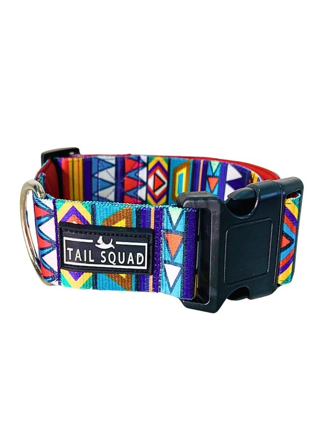 طوق كلاب مطبوع فاخر من Tail Squad للكلاب والجراء | حزام كلاب قابل للتعديل مصنوع من مادة ناعمة مطبوعة مع مشبك متين | إكسسوار أنيق للحيوانات الأليفة | مقاسات متعددة (أرجواني قبلي، متوسط) - Image 1