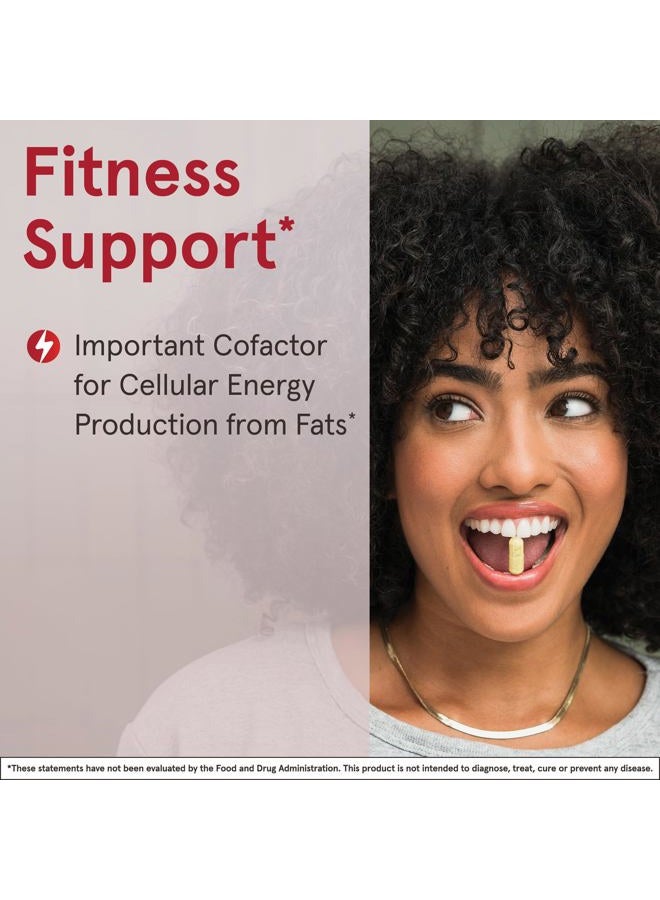 jarrow formulas L-Carnitine 500 mg, Dietary Supplement, Support for Cellular Energy Production, 100 Veggie Capsules, 100 Day Supply - Image 4