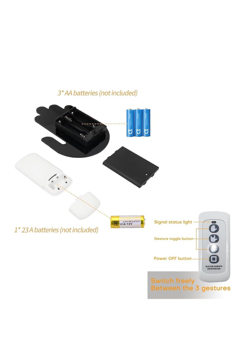 Plan A Creative Palm Shaped LED Sign, Light Up with Attractive Colors and Remote Controlled by Custom Remote, Perfect for Use as Warning Sign, Decorative Lighting - Image 2