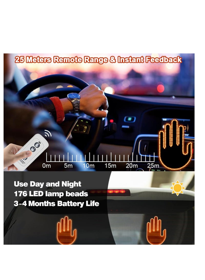 Plan A Creative Palm Shaped LED Sign, Light Up with Attractive Colors and Remote Controlled by Custom Remote, Perfect for Use as Warning Sign, Decorative Lighting - Image 3