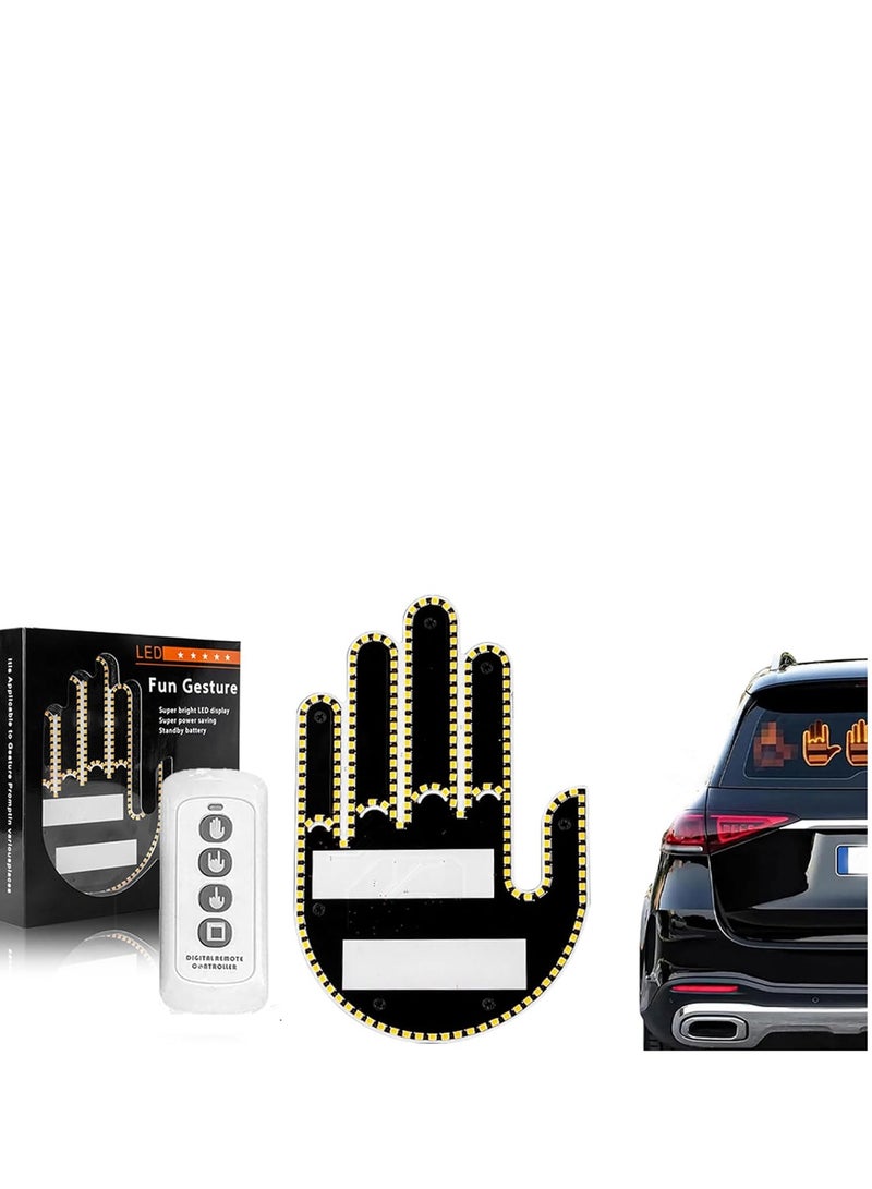 Plan A Creative Palm Shaped LED Sign, Light Up with Attractive Colors and Remote Controlled by Custom Remote, Perfect for Use as Warning Sign, Decorative Lighting - Image 1