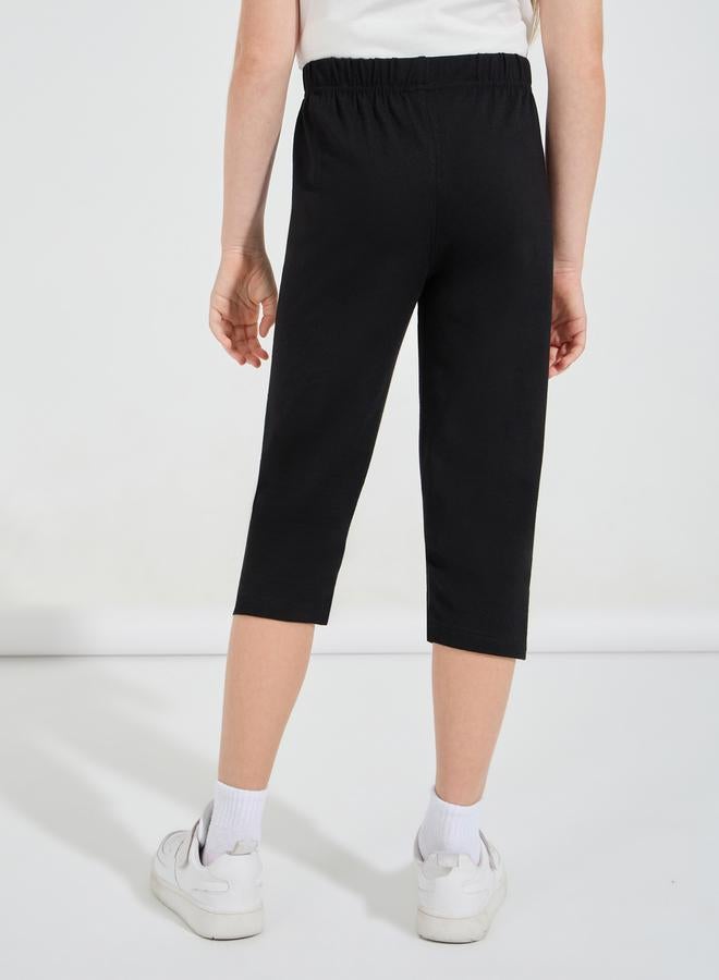 Styli Basic Capri Length Leggings  - Image 4