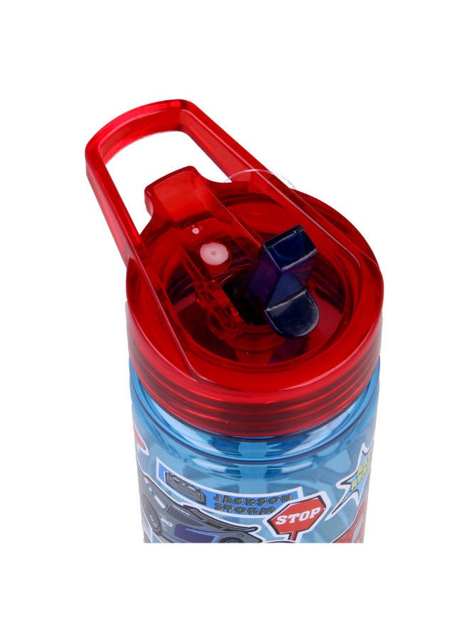 STOR Cars Sticker Bottle Eco Zen 580ml Multicolour Water Bottle Drinking Bottle Hydration Bottle Tumbler Flask Portable Glass Travel Mug  - Image 4