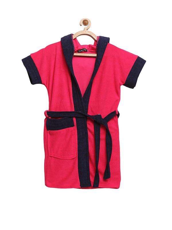 ELEVANTO Kids Hooded Bathrobe Set Bathrobe for GirlsChildren Hodded Bath Robe Bathrobe Gown Ideal for GirlsBoys Childrens Hooded Bath Robe