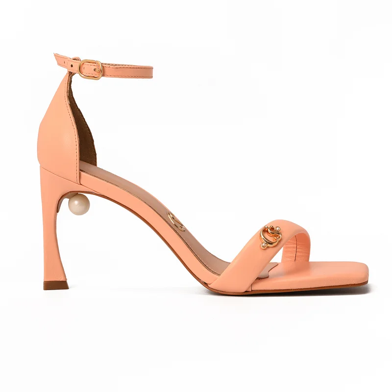 Square Peach Sandal