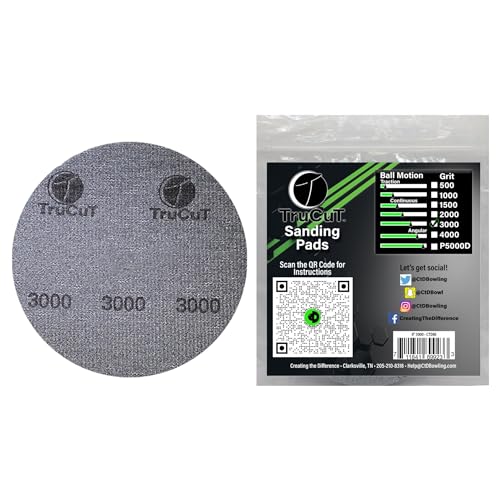 Creating the Difference TruCut Sanding Pad | 3000 grit | 6" Diameter | Sanding Pads Made for Bowling Balls | Bowling Ball Resurfacing Pads | Surface Management | Bowling Ball Restoration - Image 1
