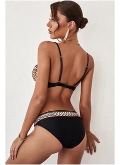 ovitio Black and Orange Bikini Set Including Bra and Bottoms  - Image 3