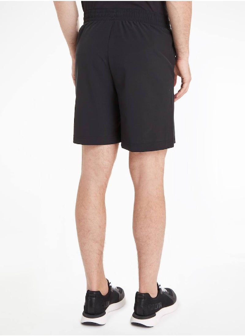 CALVIN KLEIN Calvin Klein Men's Woven Shorts - Sportswear - Polyester , Black  - Image 3