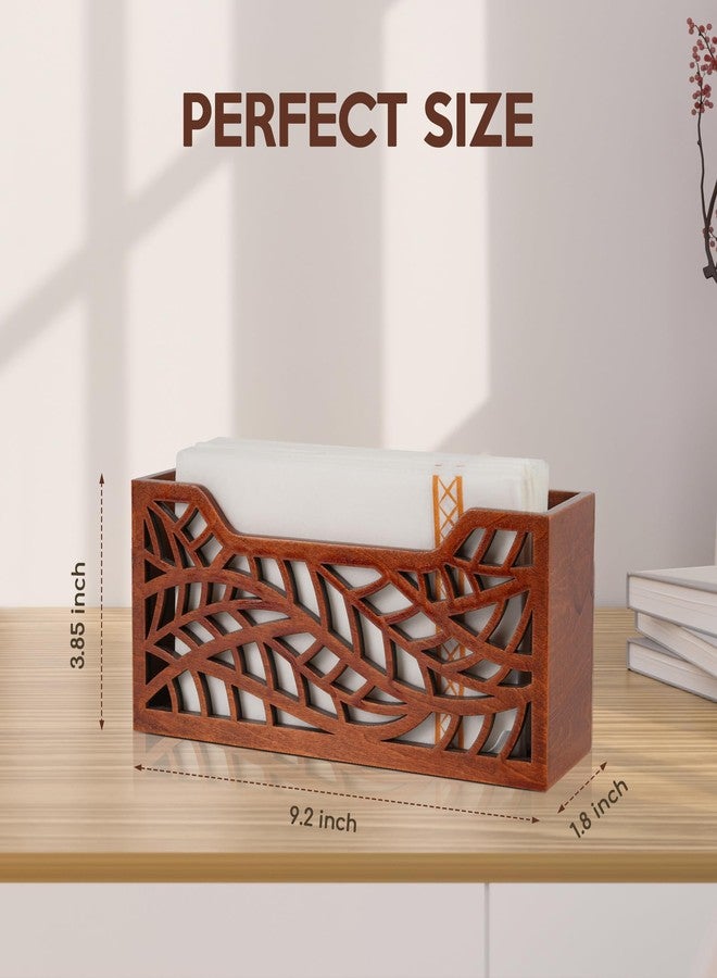 بريمو لاينز حامل مناشف للضيوف لغرفة النوم، حامل مناديل بتصميم رائع مقطوع بالليزر، حامل مناشف يد عصري للاستخدام مرة واحدة للطاولة، سطح المطبخ، الفندق، المكتب، ملحقات السلال - Image 3