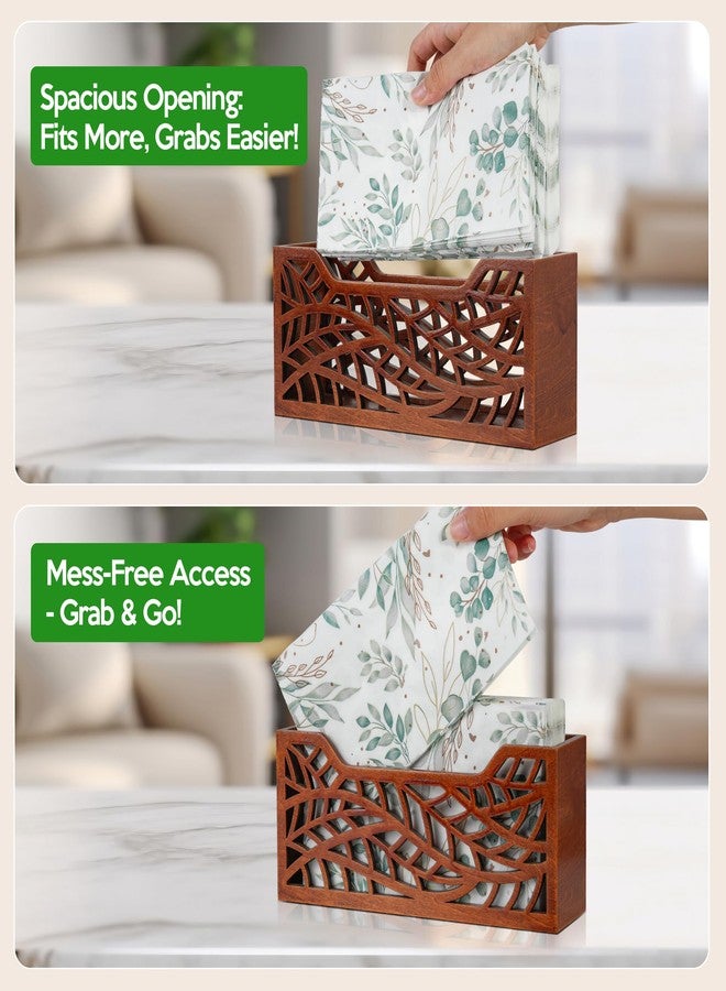 بريمو لاينز حامل مناشف للضيوف لغرفة النوم، حامل مناديل بتصميم رائع مقطوع بالليزر، حامل مناشف يد عصري للاستخدام مرة واحدة للطاولة، سطح المطبخ، الفندق، المكتب، ملحقات السلال - Image 4