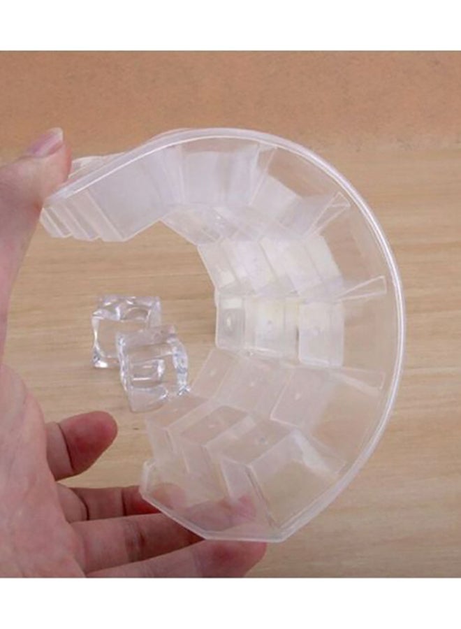 إسكدنيا صينية مكعبات ثلج من البلاستيك شفاف 22سم - Image 3