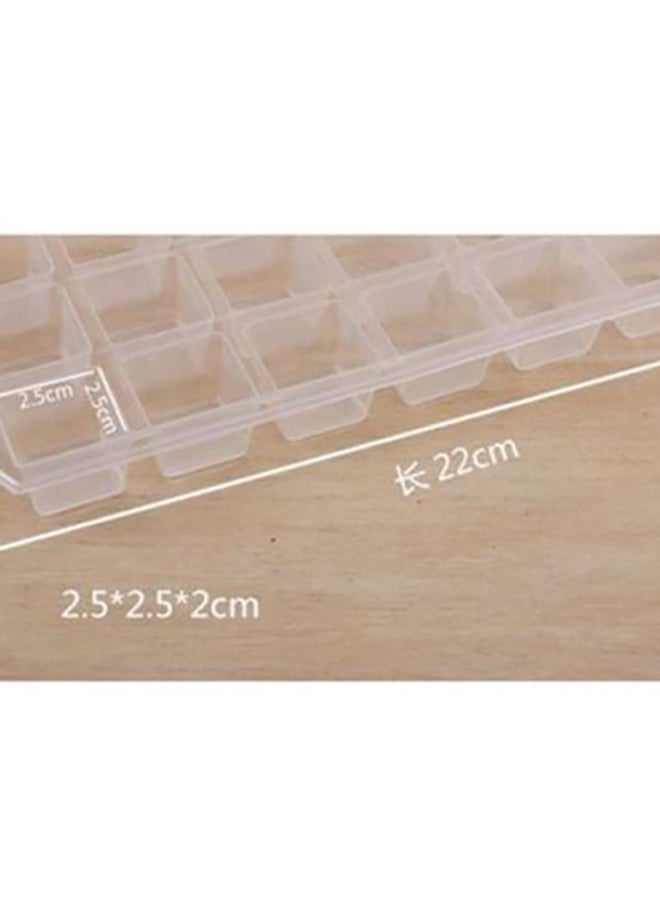 إسكدنيا صينية مكعبات ثلج من البلاستيك شفاف 22سم - Image 2