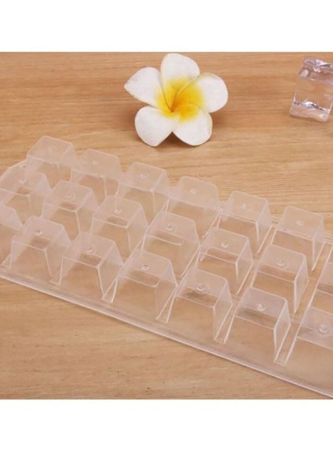 إسكدنيا صينية مكعبات ثلج من البلاستيك شفاف 22سم - Image 5