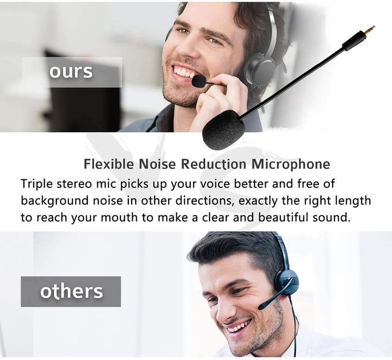 AMYYMA Turtle Beach Mic Replacement - 2 PCS 3.5mm Detachable Game Microphone Boom for Turtle Beach Xbox One 400 420x 450 500p 520 Recon 50x 50p 50 60p 150 Gaming Headset - Image 4