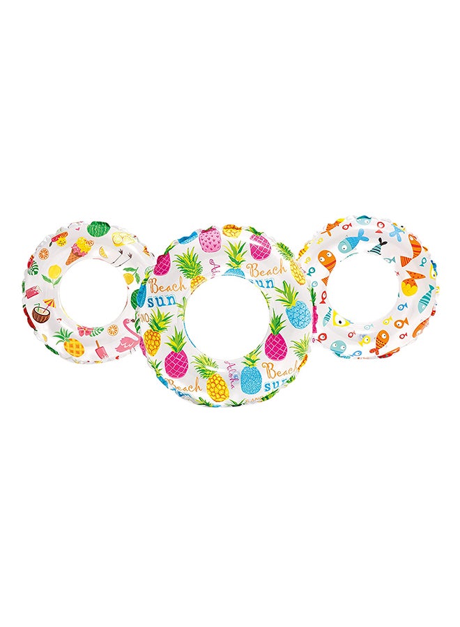 INTEX Lively Printed Pool Rings - Assorted 61cm - Image 1