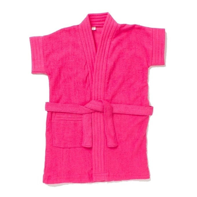 KIDS BABY GIRLS BATHROBE TERRY COTTON BATHROBE GOWN HALF SLEEVES KNEE LENGTH POCKET WITH WAIST BELT BABY GIRLS BATHROBE 1 TO 4 YEARS AGE