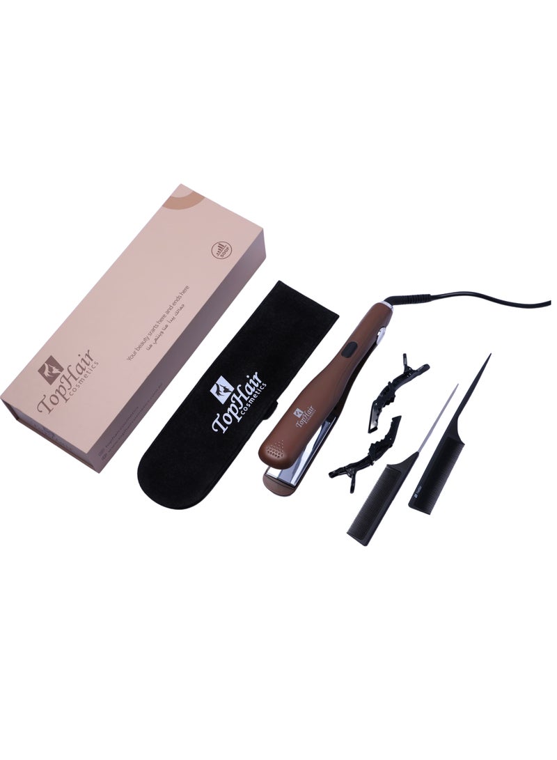 TopHair Professional Titanium Hair Straightener – Heats up to 500°F, Digital Display, Auto Shut-Off - Image 1