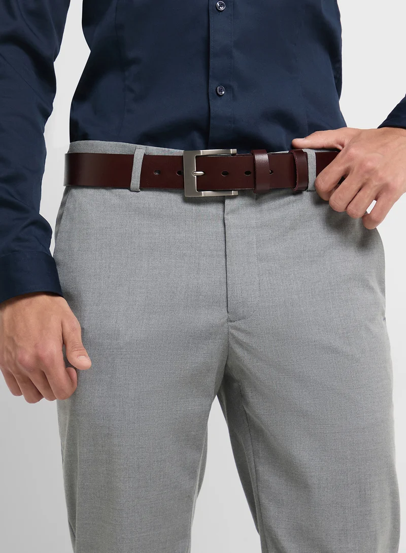 Robert Wood Genuine Leather Formal Belt