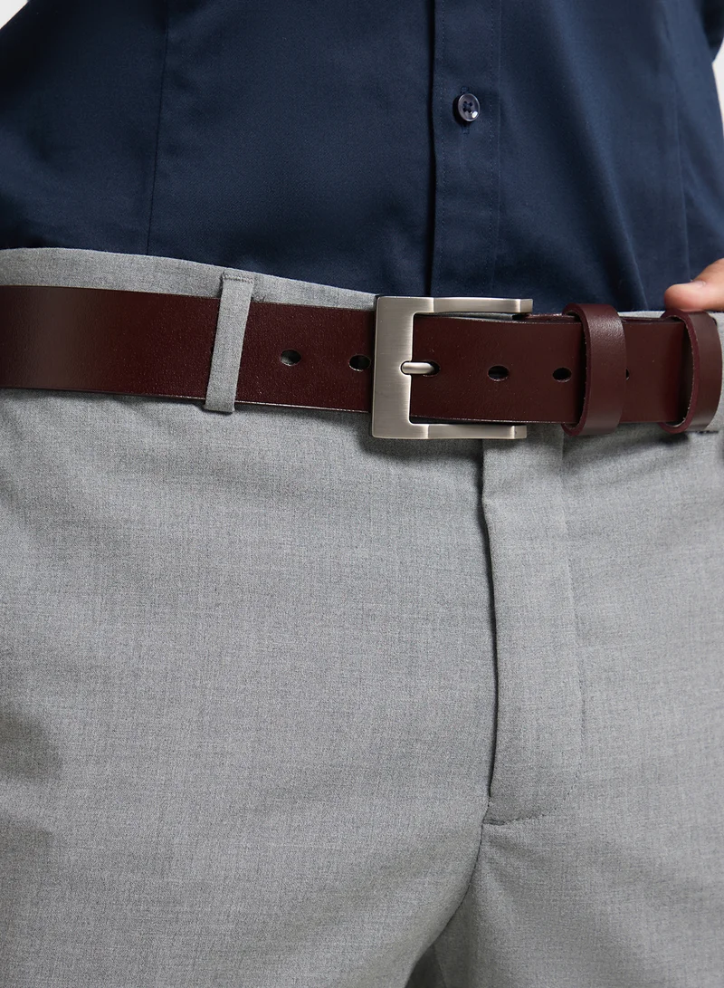 Robert Wood Genuine Leather Formal Belt