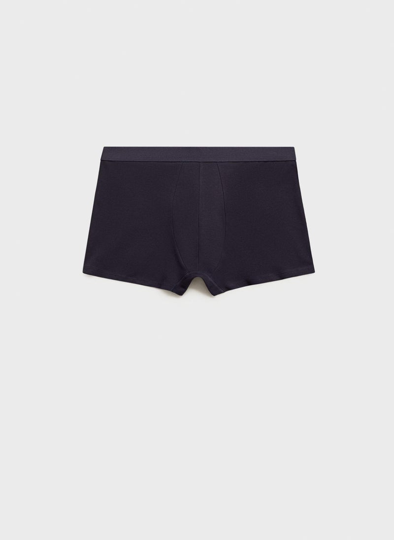 Mango Man 3-Pack Of Blue Cotton Boxer Shorts  - Image 2
