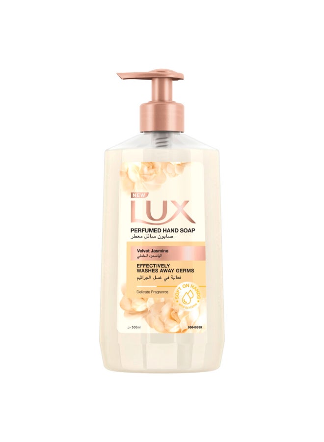 Lux Perfumed Liquid Handwash With Velvet Jasmine & Almond Oil 500ml - Image 1