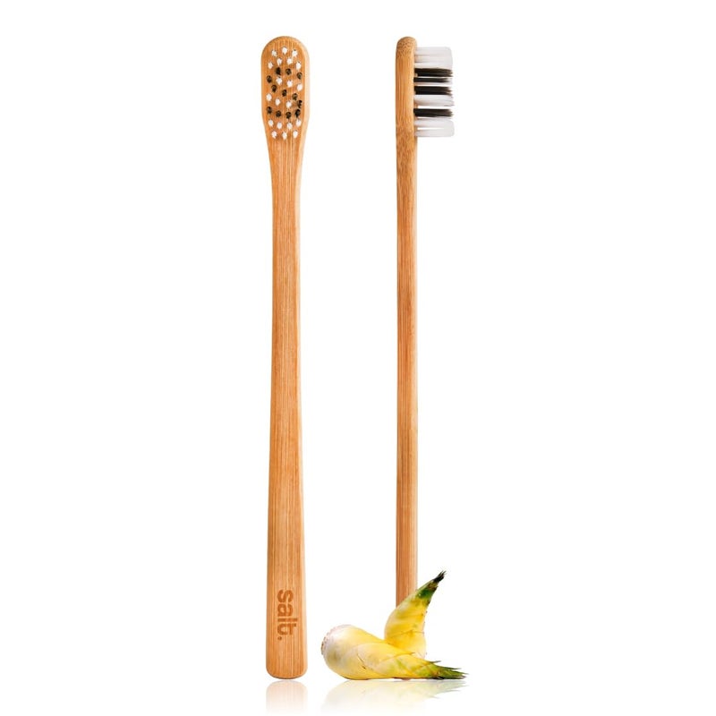 Salt. Oral Care Eden Bamboo Toothbrush for Adults | Eco-Friendly & Biodegradable | BPA-Free | Gentle Bristles & Small Head | Vegan-Friendly | Ergonomic Design | Travel-Friendly - Image 1