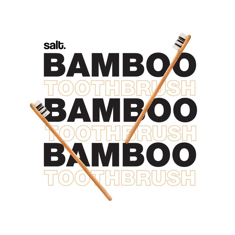 Salt. Oral Care Eden Bamboo Toothbrush for Adults | Eco-Friendly & Biodegradable | BPA-Free | Gentle Bristles & Small Head | Vegan-Friendly | Ergonomic Design | Travel-Friendly - Image 2