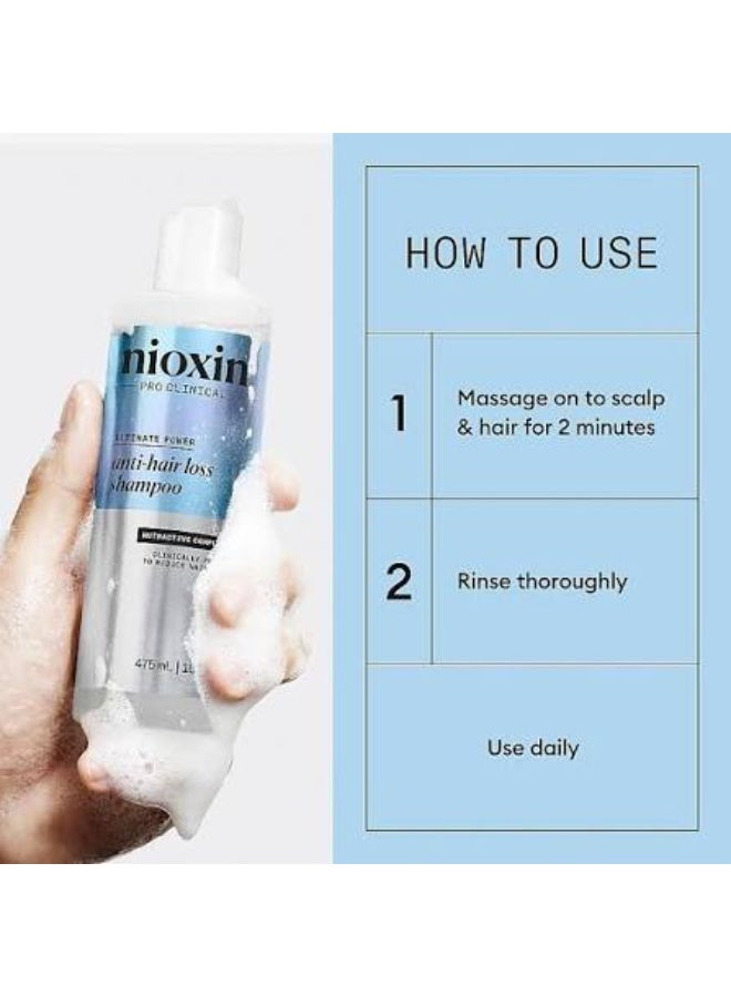 نيوكسين شامبو نيئوكسين ألتيميت باور (Nioxin Ultimate Power) المضاد لتساقط الشعر، سعة 475 مل - Image 3