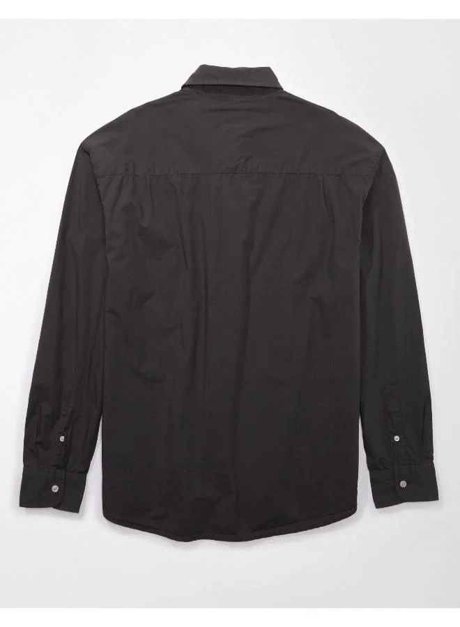 American Eagle AE Everyday Poplin Button-Up Shirt