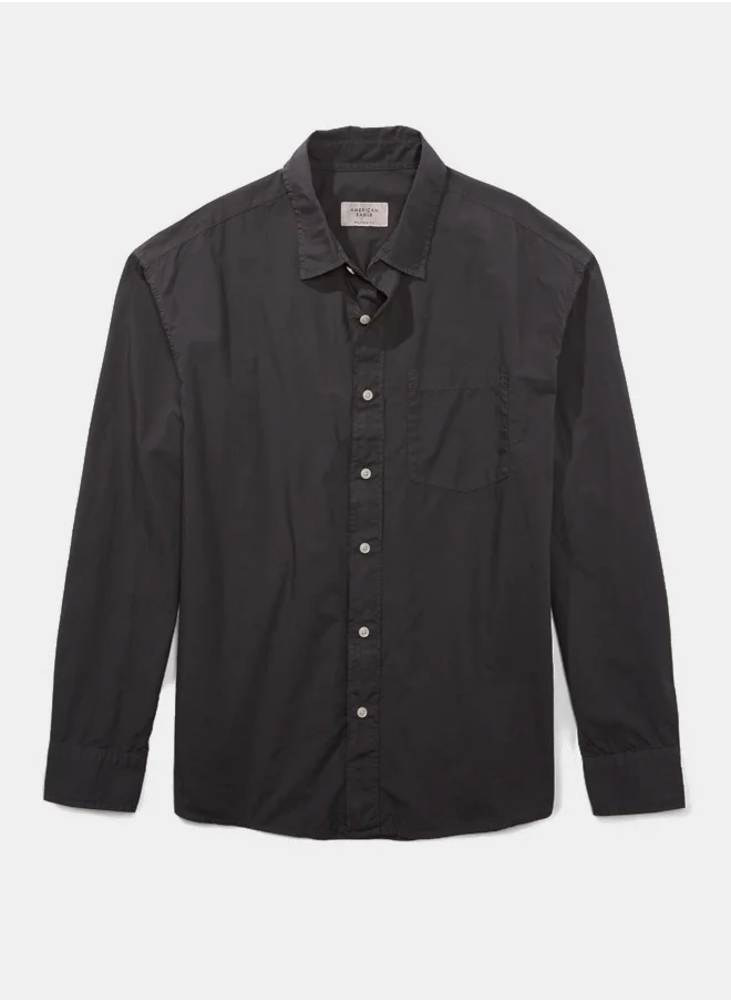 American Eagle AE Everyday Poplin Button-Up Shirt
