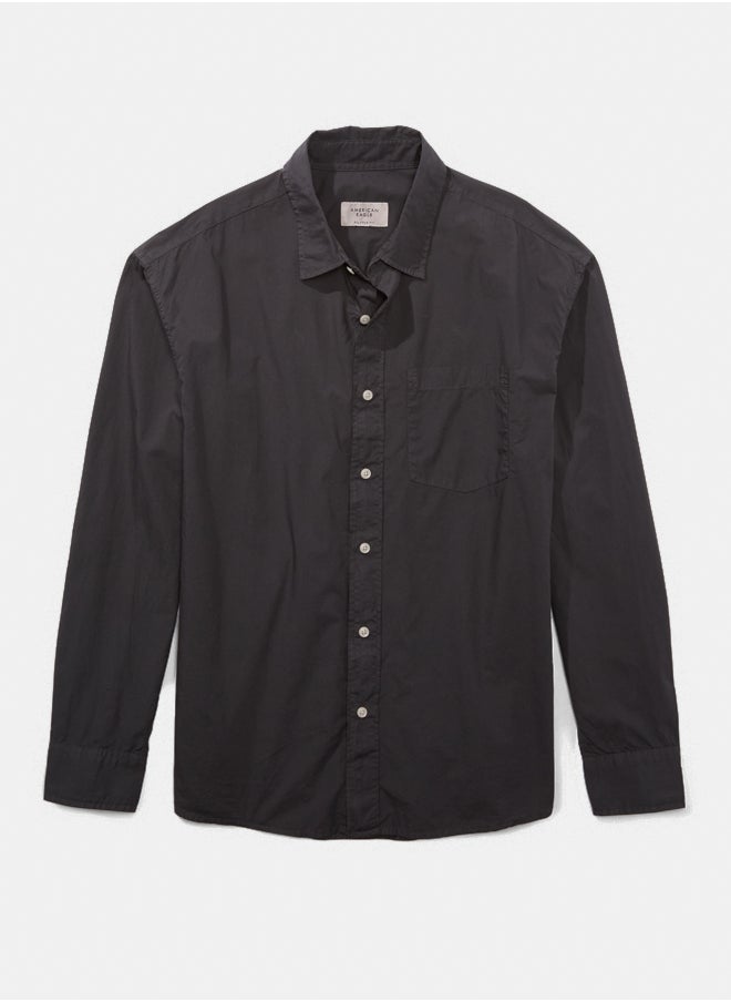 American Eagle - قميص AE Everyday Poplin بأزرار - Image 1
