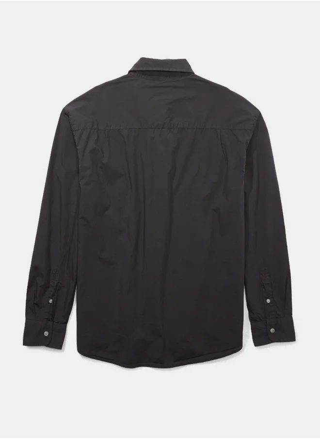 American Eagle AE Everyday Poplin Button-Up Shirt